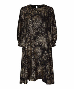 Nirisa Puff Sleeve Dress | Black Starburst Print | Masai Copenhagen