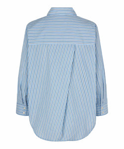 Ilak Button-Up Shirt | Ashley Blue Stripe Print | Masai Copenhagen