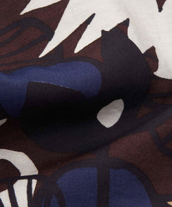 Gidette Long Sleeve Tunic | Coffee Bean Foliage Print | Masai Copenhagen