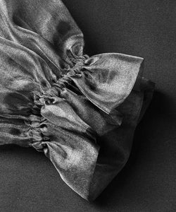 Dot Sheer Sleeve Blouse | Black Solid | Masai Copenhagen