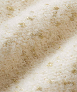 Fabika Knit Short Sleeve Sweater | Whitecap Gold Dot Print | Masai Copenhagen