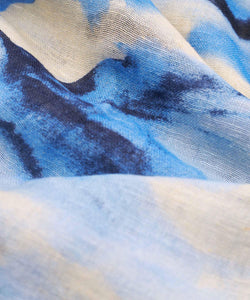 Azita Printed Scarf | Powder Blue Print | Masai Copenhagen
