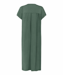 Odera Cuff Sleeve Dress | Balsam Green Solid | Masai Copenhagen