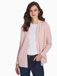 Open Front Icon Cardigan, Rose | Meison Studio Presents Jones New York