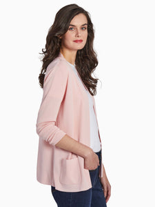 Open Front Icon Cardigan, Rose | Meison Studio Presents Jones New York