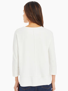 Seam Detail Dolman Tunic, NYC White | Meison Studio Presents Jones New York