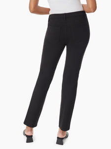 Solid Stretch Pull-on Straight Leg Pant