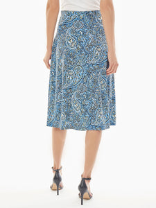 A-Line Jersey Knit Midi Skirt, | Kasper