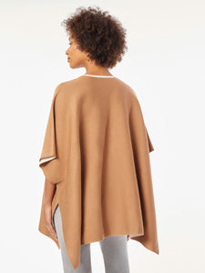 Button Front Knit Poncho in the Color Caramel | Jones New York