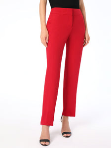 Petite Harlow Pant, Iconic Stretch Crepe, Fire Red | Meison Studio Presents Kasper