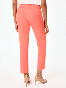 Harlow Pant, Iconic Stretch Crepe, Luxe Salmon | Kasper