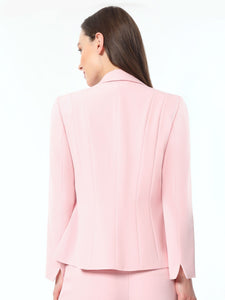Petite Holly Jacket, Iconic Stretch Crepe, Tutu Pink | Kasper