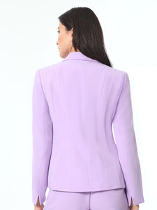 Plus Holly Jacket, Iconic Stretch Crepe, Lavender Mist | Meison Studio Presents Kasper