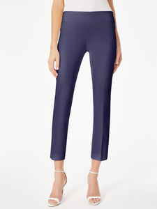 Solid Stretch Pull-on Straight Leg Pant in the Color Pacific Navy | Jones New York