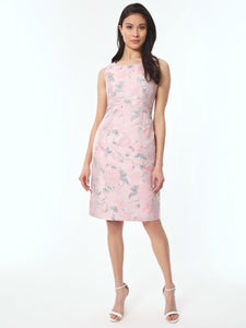 Claudette Dress, Jacquard, Tutu Pink Multi | Kasper