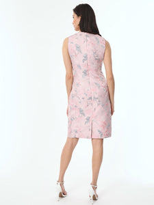 Claudette Dress, Jacquard, Tutu Pink Multi | Kasper