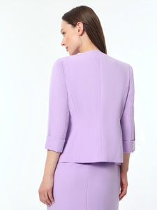 Elle Jacket, Iconic Stretch Crepe, Lavender Mist | Kasper