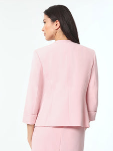 Plus Elle Jacket, Iconic Stretch Crepe, Tutu Pink | Meison Studio Presents Kasper