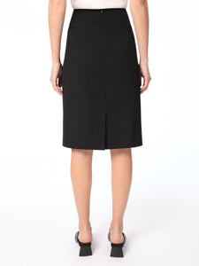 Bi-Stretch High-Rise Skirt in the Color Jones Black | Jones New York