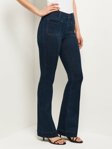 Bridget High-Rise Bootcut Jeans, Undertow, Undertow | Misook
