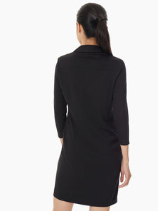 Serenity Knit Shirt Dress, Jones Black | Meison Studio Presents Jones New York