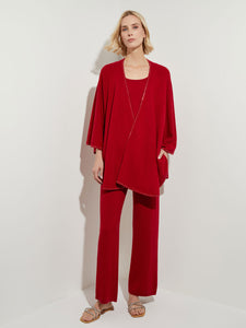 Crystal Trim Cashmere Wrap, Red, Red | Meison Studio Presents Misook