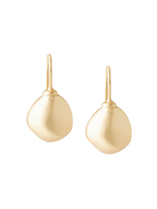 Gold-Tone Pebble Pierced Earrings, Gold | Meison Studio Presents Misook