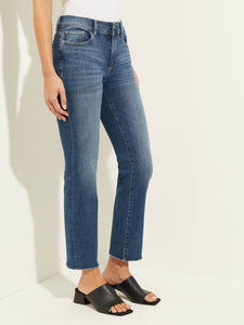 Mara Mid-Rise Straight Leg Ankle Jeans