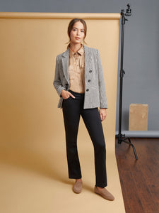 Tweed Faux Double Breasted Jacket in the Color Praline Multi | Jones New York