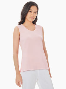 Classic Knit Tank Top, Pink Clay, Pink Clay | Meison Studio Presents Misook