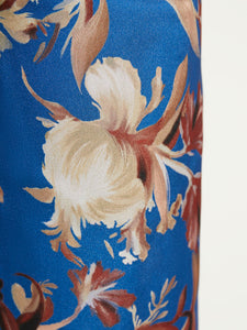 Floral Crepe de Chine Wide Leg Pant, Lyons Blue/Sand/Russet/Biscotti/New Ivory/Black | Misook