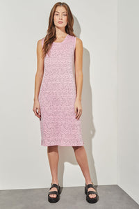 Knee-Length Sheath Dress - Soft Knit, Perfect Pink, Perfect Pink/Black | Ming Wang