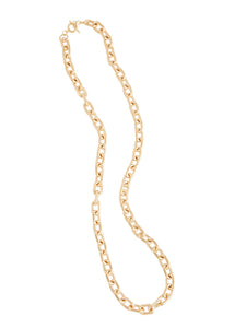 Matte Gold Link Long Necklace, Gold | Meison Studio Presents Misook